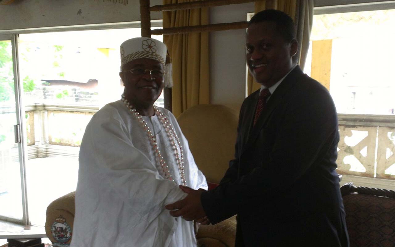 Andre & Royal Highness Adedotun Aremu Gbadebo III