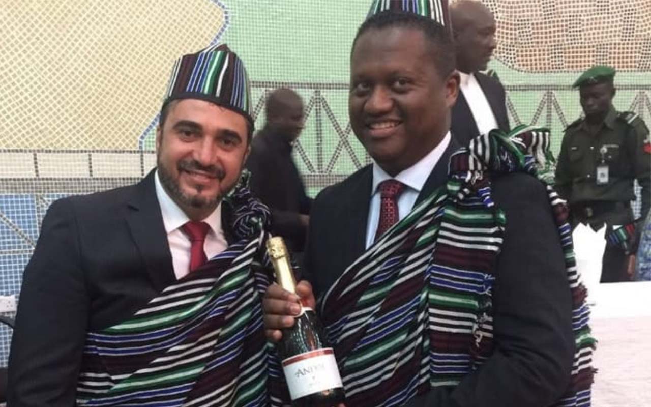 Heber & Andre in Nigeria celbrating Agreement with Governor